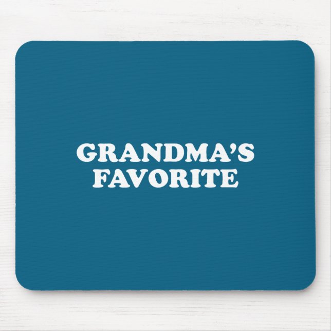 Mousepad Grandmas Favorite Granhild Funny Grandson Granddau (Frente)
