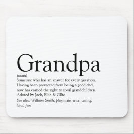 Mousepad Grandpa Grandfather Grandad Papa Definition Fun
