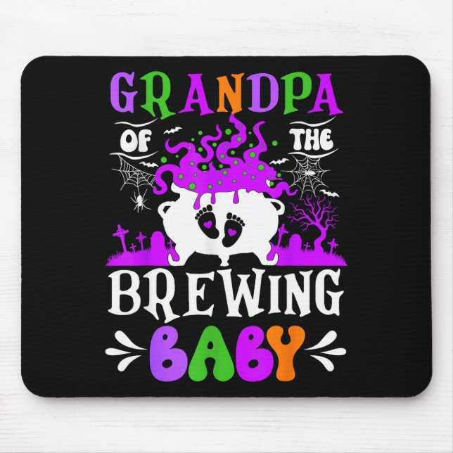 Mousepad Grandpa Of The Brewing Baby Grandpa To Be Hallowee (Frente)