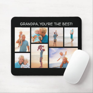 Mousepad Grandpa You're the Best 7 Photo Collage Grandchild