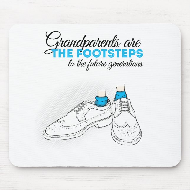 Mousepad Grandparents are the footsteps to the future gener (Frente)