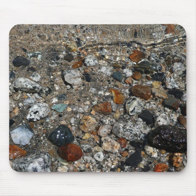 Mousepad Granite Pebbles no lago Tenaya em Yosemite (Frente)