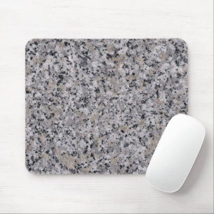 Mousepad Granite Rock Marble Modern Black e Cinzas