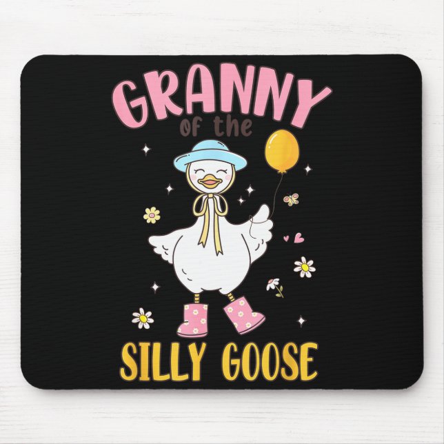 Mousepad Granny Of The Silly Goose First Birthday Family Ma (Frente)