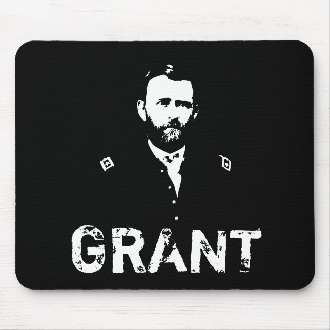 Mousepad Grant -- Preto e branco (Frente)