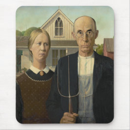 Mousepad Grant Wood - American Gothic