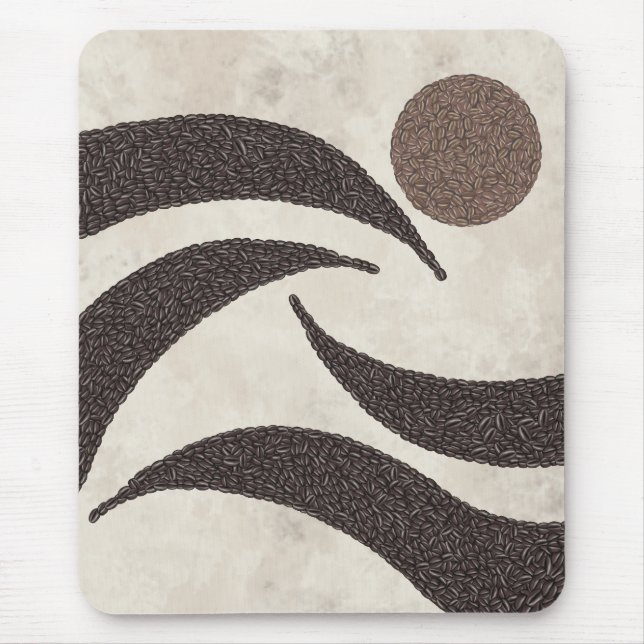 Mousepad Grãos de Café-Bean Bliss Nascer do Sol (Frente)