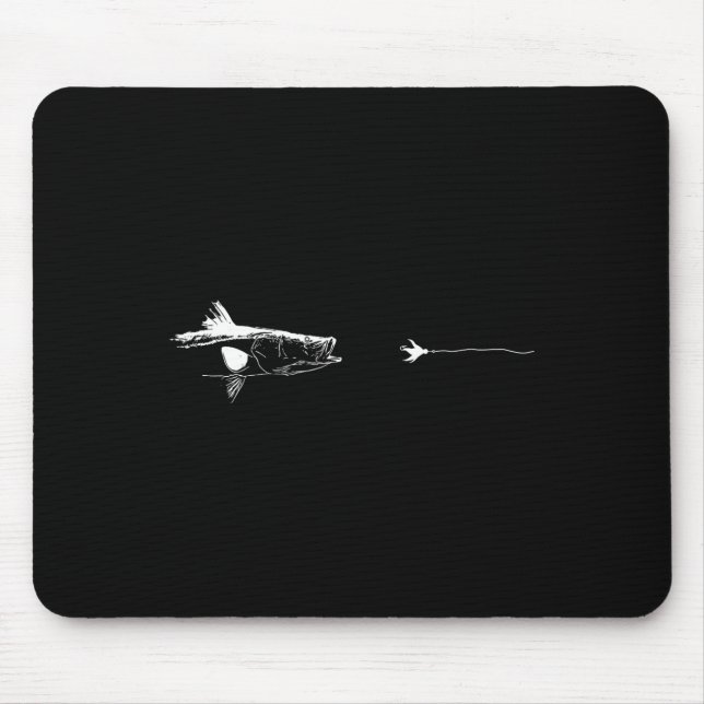 Mousepad Graphic Fly Fishing Hook Line - Fish Snook  (Frente)
