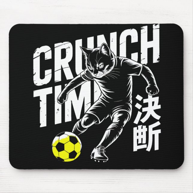 Mousepad Graphic Soccer Cat - For Gamers & Office Pros (Frente)