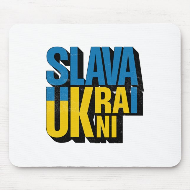 Mousepad Grático Slava Ukraini  (Frente)