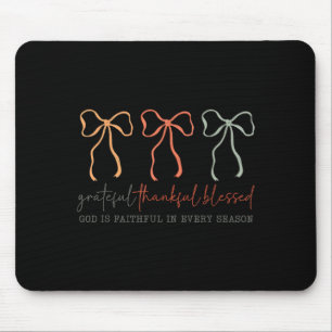 Mousepad Gratidão Agradecido Abençoado Cristão Fiel de Deus