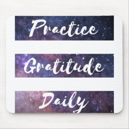 Mousepad Gratitude da prática diária