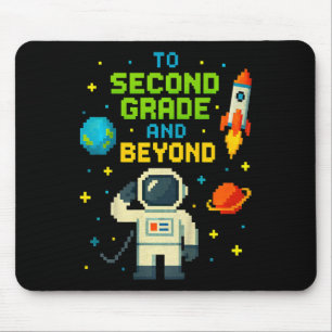 Mousepad Grau De segundo E Além Do Astronauta Boys Gamer Fi