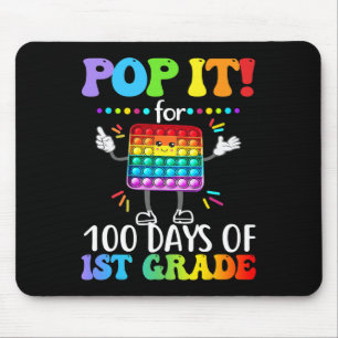 Mousepad Grau Pop It Por 100 Dias Feliz 100º Dia de Populaç