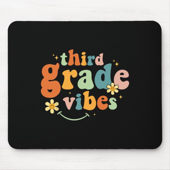 Mousepad Grau Vibes 3º Grau Equipe Retro 1rua Dia Da Escola (Frente)