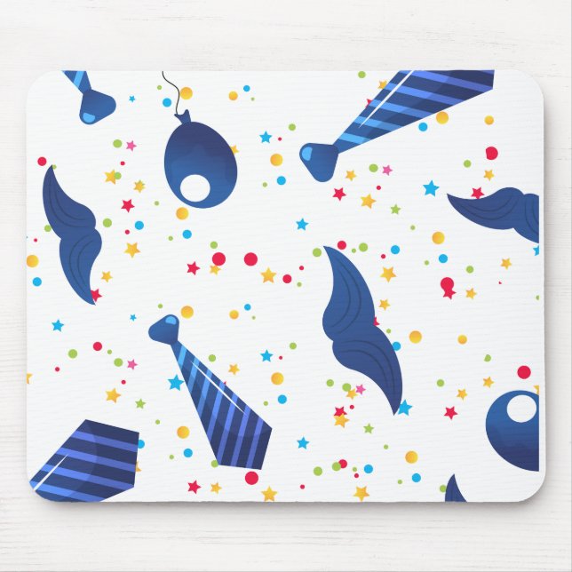 Mousepad Gravata azul cor do papai (Frente)