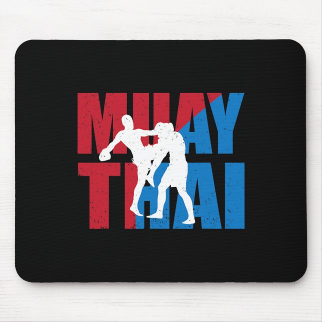 Mousepad Great 2 Muay Thai Fighter Design Kickboxer Mma Tra (Frente)