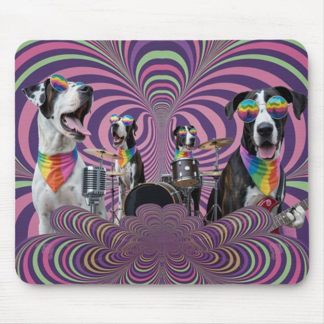 Mousepad Great Dane Rockers (Frente)