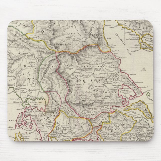 Mousepad Grécia antiga, norte (Frente)