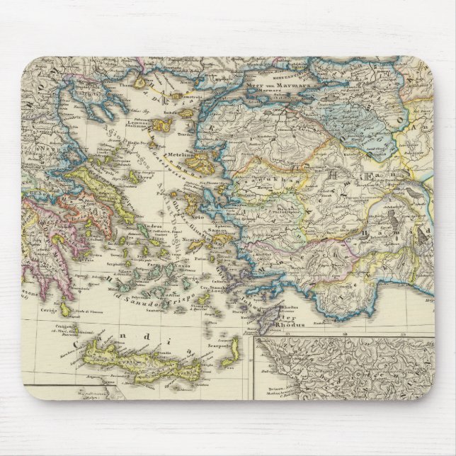 Mousepad Grécia, Ásia Menor 1453 (Frente)