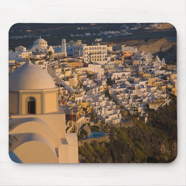 Mousepad Grécia e ilha grega de Santorini cidade de (Frente)