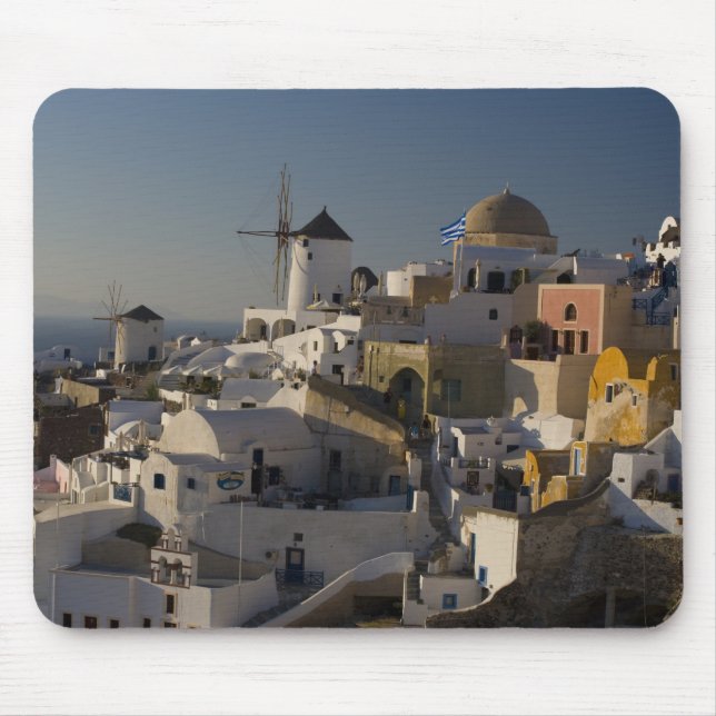 Mousepad Grécia e Ilha Grega de Santorini cidade de Oia (Frente)