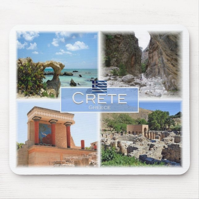 Mousepad Grécia GR - Creta - Cnossos - Elafonisi - (Frente)