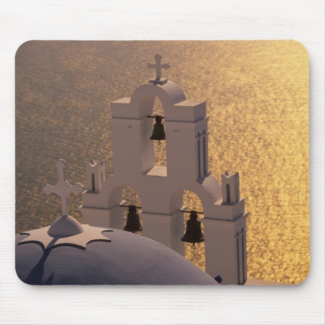 Mousepad Grécia, Ilhas Cíclades, Santorini, Thira, (Frente)