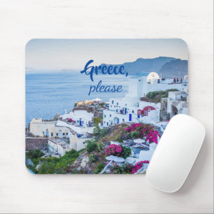 Mousepad Grécia por favor/ Personalizado/ Paisagem Santorin