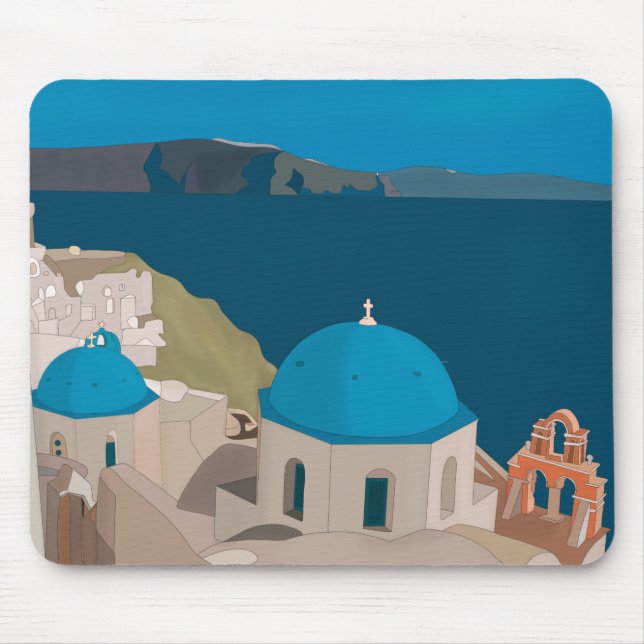 Mousepad Grécia Santorini (Frente)