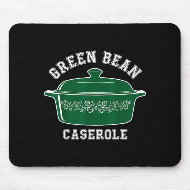 Mousepad Green Bean Cerole Thanksgiving Humor Meme Men Wome (Frente)