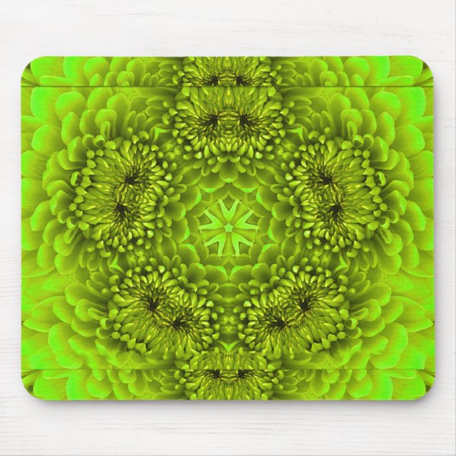 MOUSEPAD GREEN DAHLIA FLOWALS (Frente)
