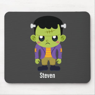 Mousepad Green Frankenstein Monster Halloween