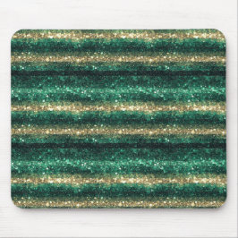 Mousepad Green Gold Glitzy St. Patrick's Day Glitter