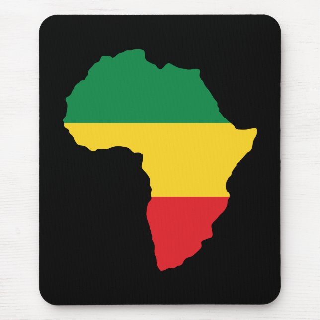 Mousepad Green, Gold & Red Africa Flag (Frente)