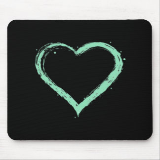 Mousepad Green Heart Essential