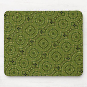 Mousepad Green Wheel Mandala / Grünes Rad Mandala