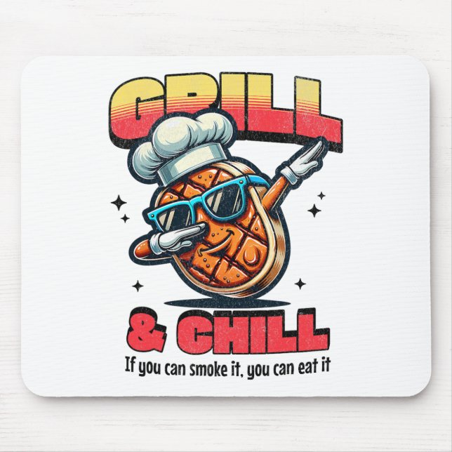 Mousepad Grelha E Arrefecimento De Comida Funny Churrasco G (Frente)