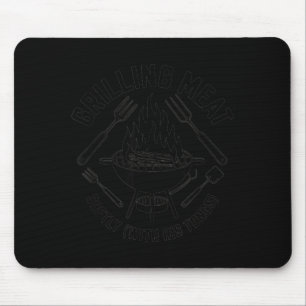 Mousepad Grelhando carne suavemente com pegador churrasco c