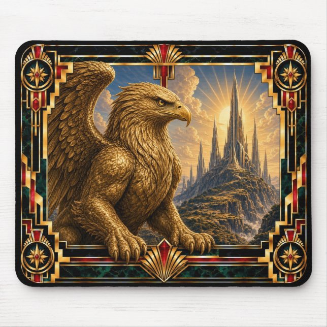 Mousepad Griffin, Art Déco Mitológico (Frente)