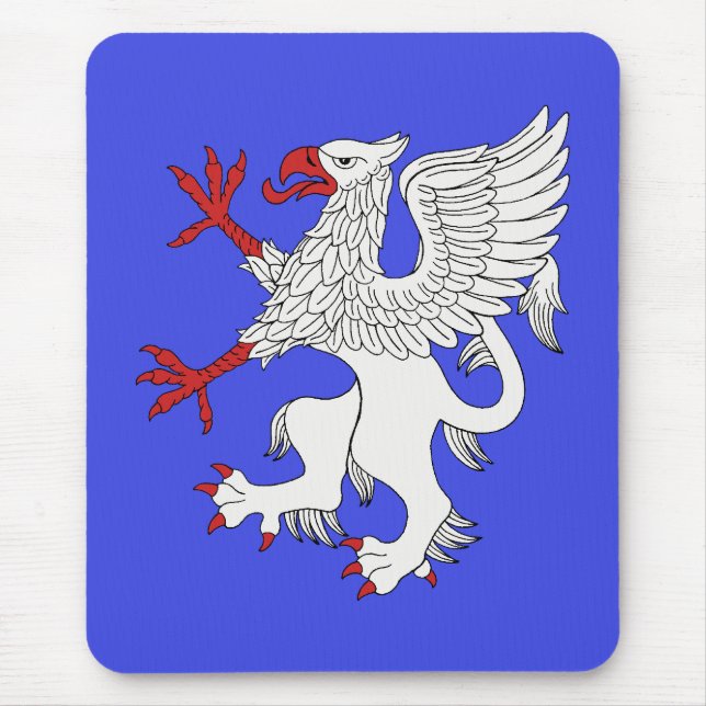 Mousepad Griffin Rampant Argent (Frente)