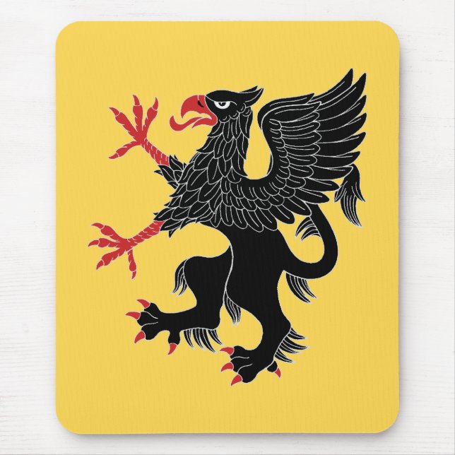 Mousepad Griffin Rampant Sable (Frente)
