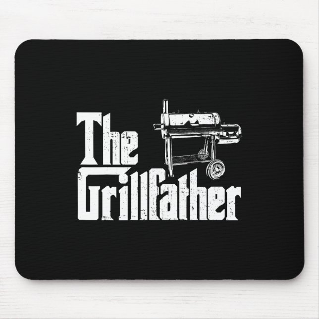 Mousepad Grilling Smoker And Grill Chef Grillfather Grilled (Frente)