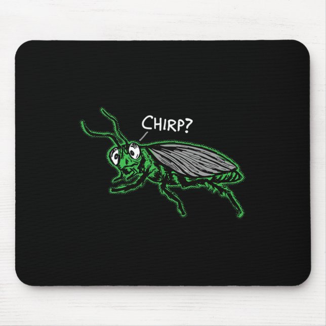 Mousepad Grilo Entediado Chilreando chilro' Sarcasmo Engraç (Frente)