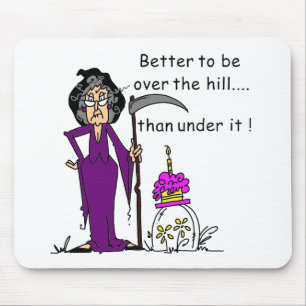 Mousepad Grim Reaper Birthday Humor