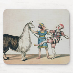 Mousepad Grimaldi e a alpaca, na pantomima popular