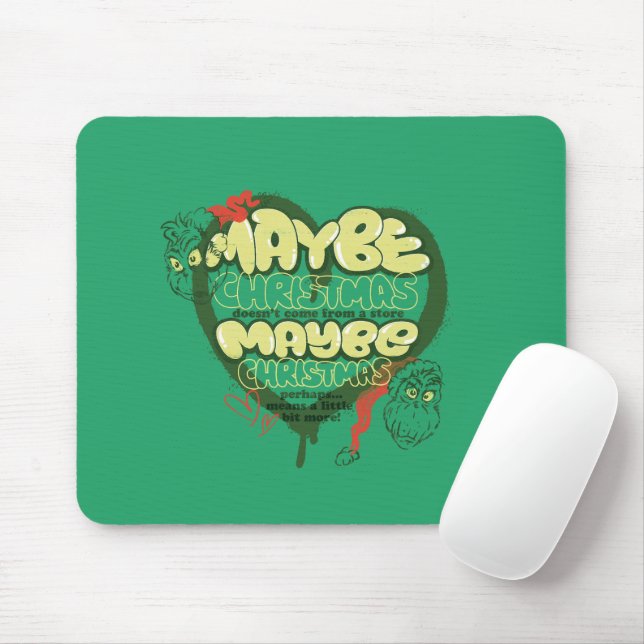 Mousepad Grinch | Citação de Natal (Com mouse)