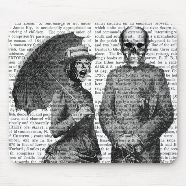 Mousepad Gritando Mulher e Caveira (Frente)