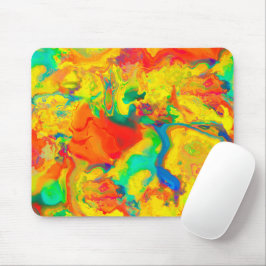 Mousepad Gritando óleo amarelo e água Não misturar