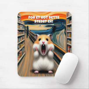 Mousepad Gritares engraçados de Hamster no estilo de Edvard